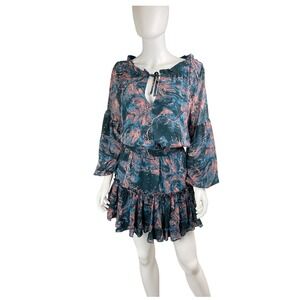 Buddy Love X Small Multicolor Zozo‎ Neptune Elastic Waist Mini Dress